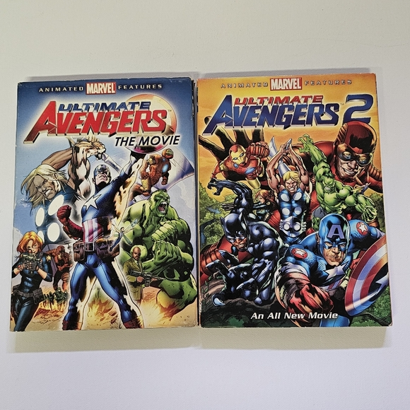 Ultimate Avengers The Movie 1 & 2, Marvel Animation DVD Video With Slipcover - Picture 1 of 4